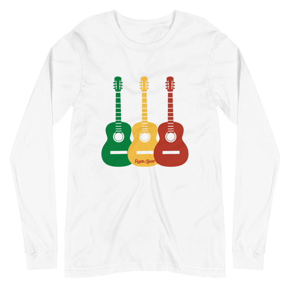 Rasta Chant Three Guitars Long Sleeve Unisex T-Shirt