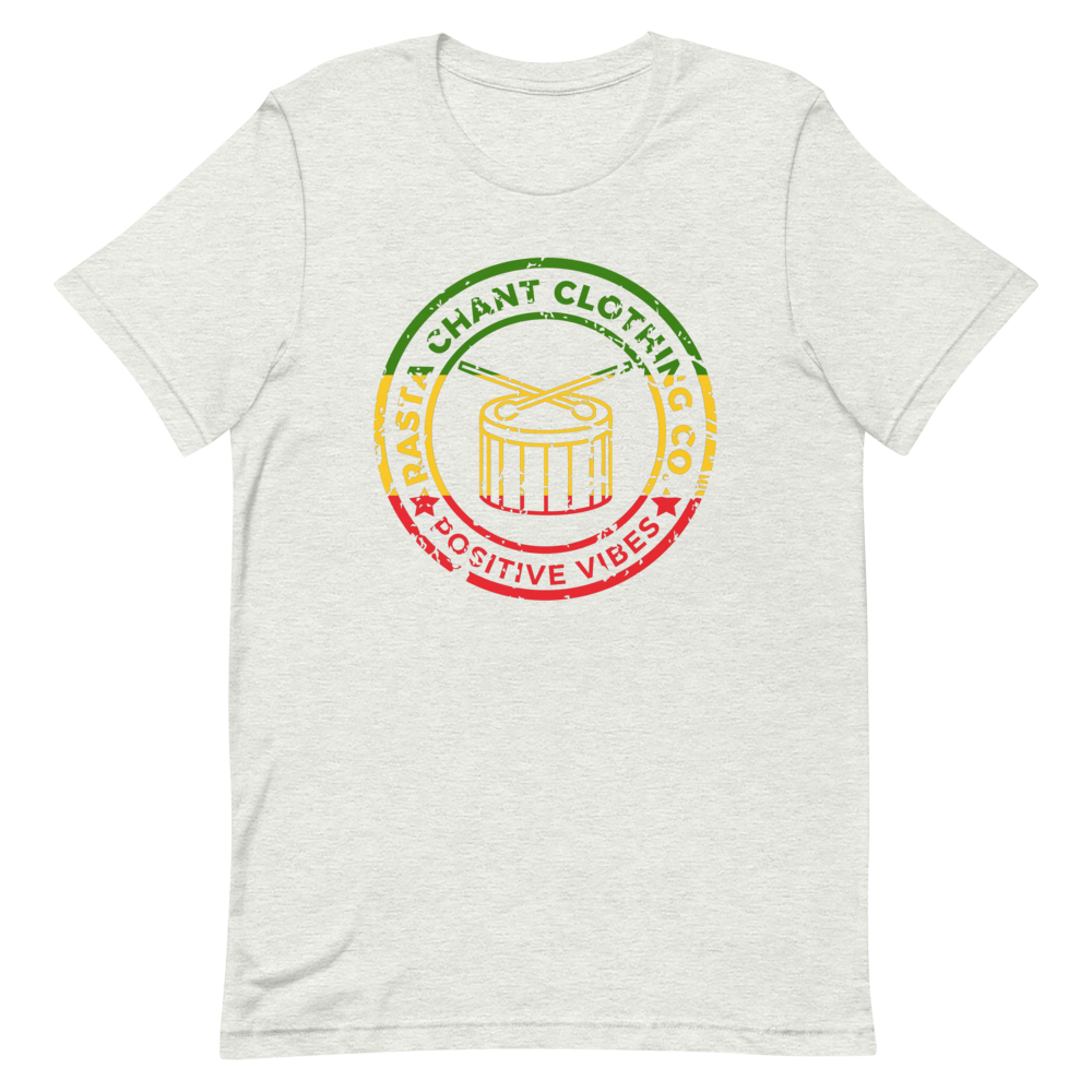Rasta Chant Clothing Co Positive Vibes Drum Short-Sleeve Unisex T-Shirt - 11Y
