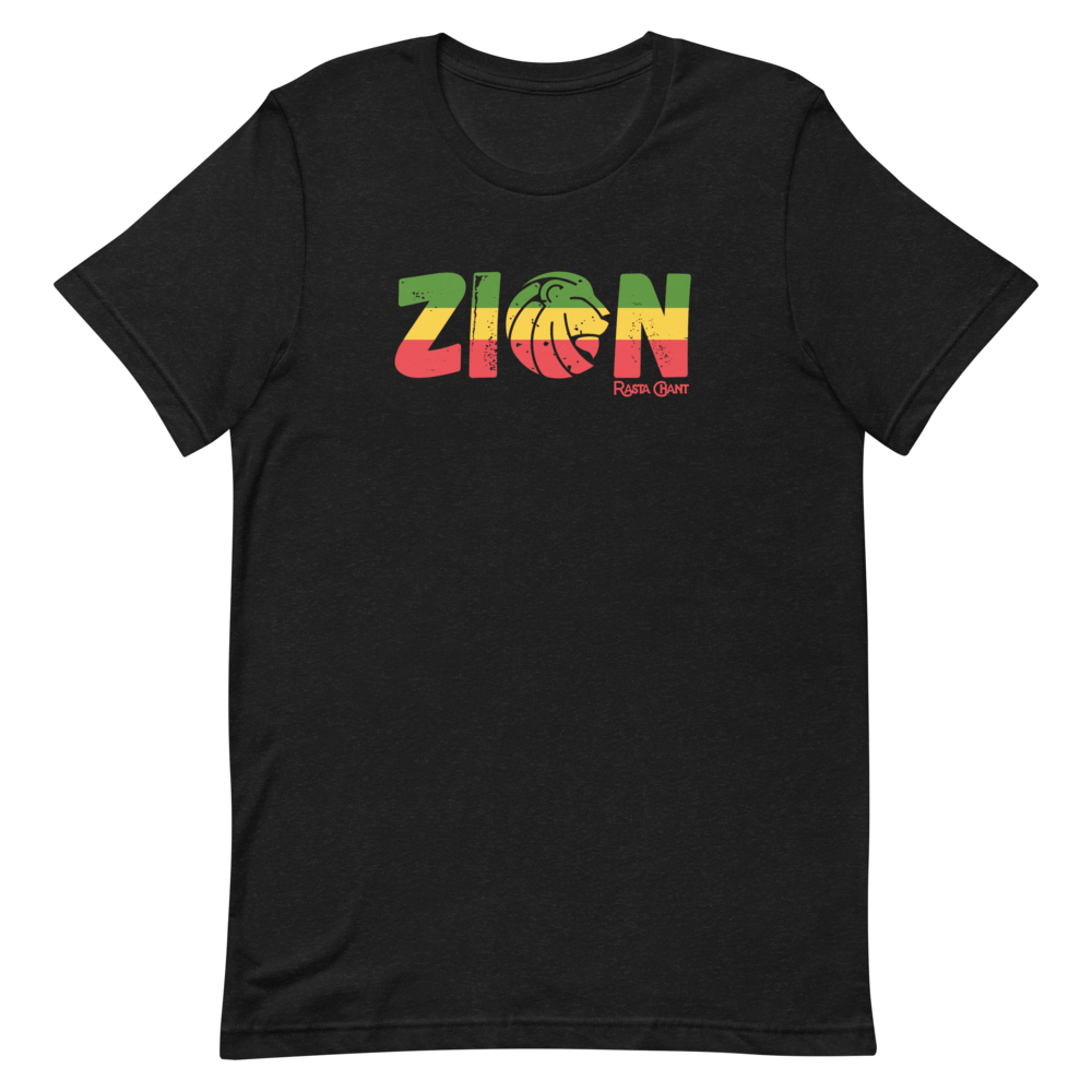 Rasta Chant Zion Lion Short-Sleeve Unisex T-Shirt - 10Y