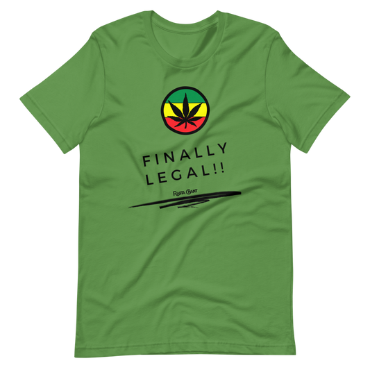 Rasta Chant Finally Legal Weed Short-Sleeve Unisex T-Shirt