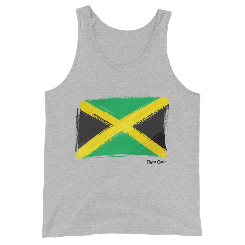 Rasta Chant Jamaican Flag Men's Tank Top - 10Y