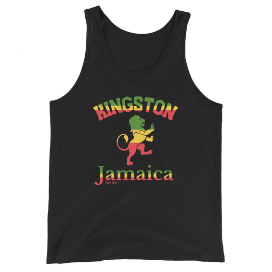 Rasta Chant Kingston Jamaica Lion Men's Tank Top - 10Y
