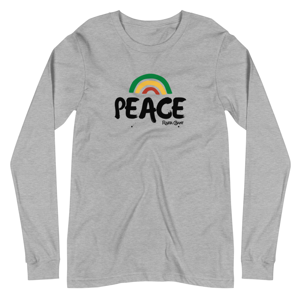 Rasta Chant Peace Long Sleeve Unisex T-Shirt - 10Y