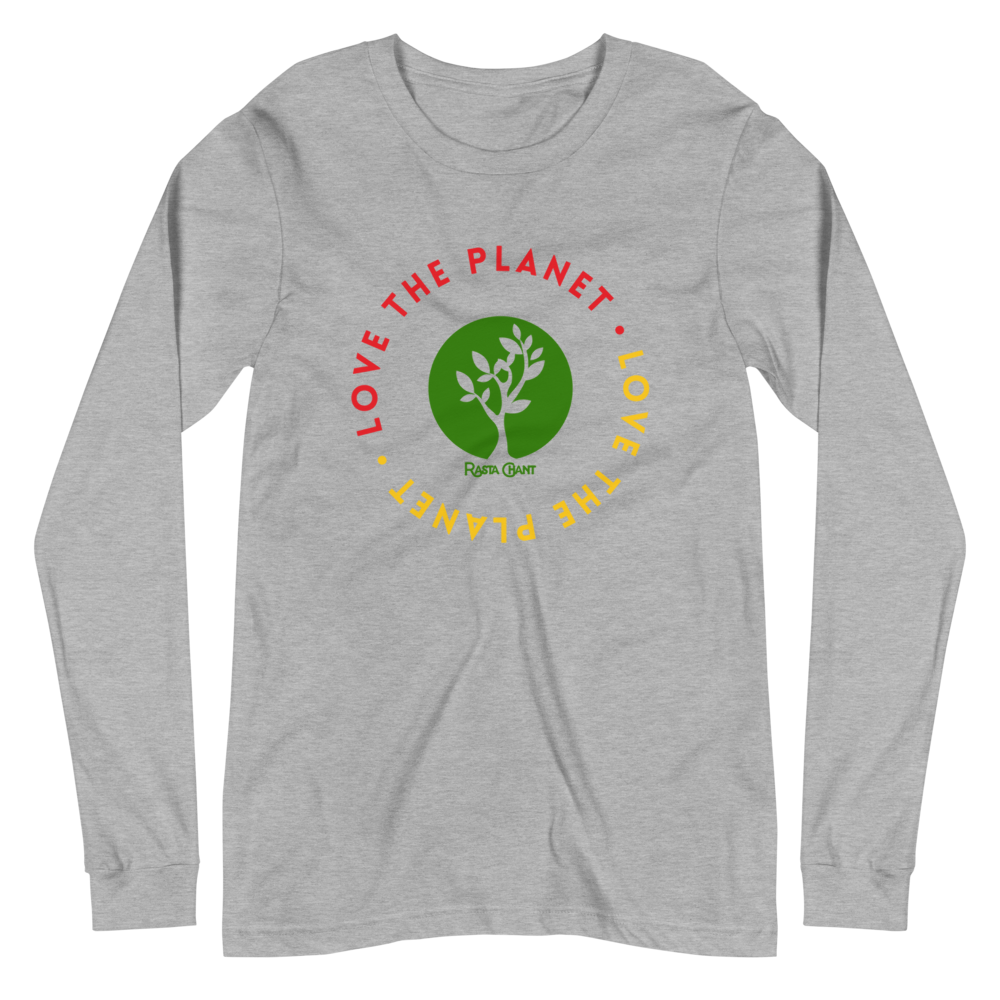 Rasta Chant Love The Planet Tree Long Sleeve Unisex T-Shirt