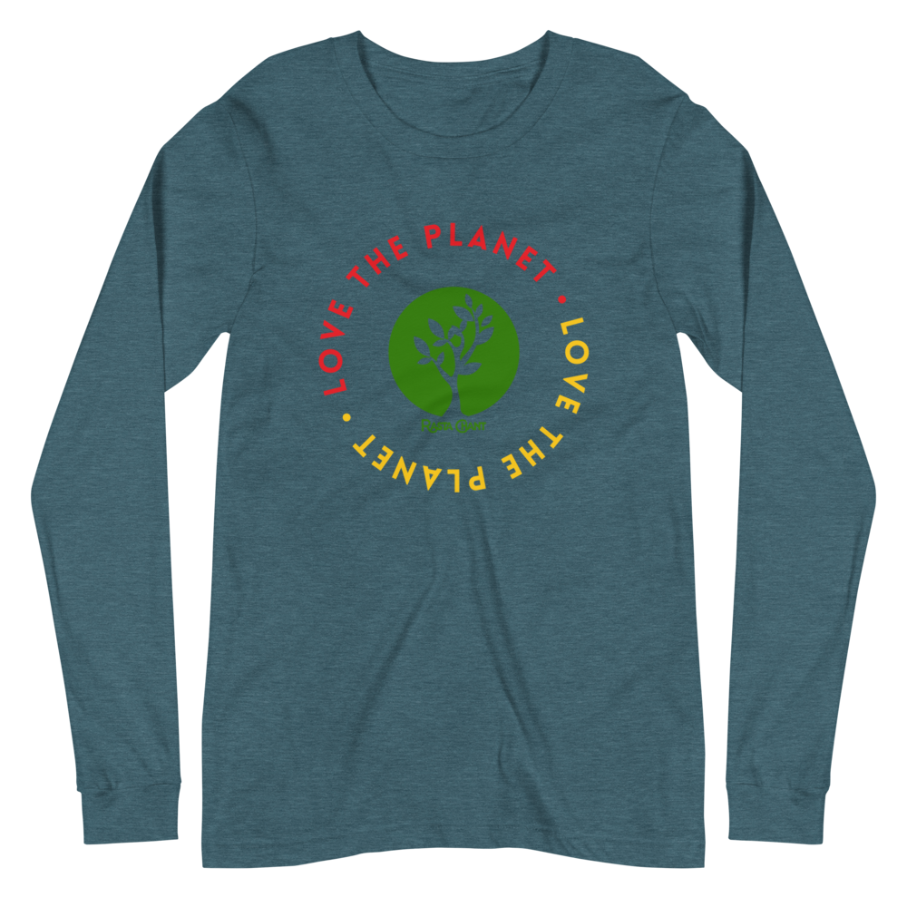 Rasta Chant Love The Planet Tree Long Sleeve Unisex T-Shirt