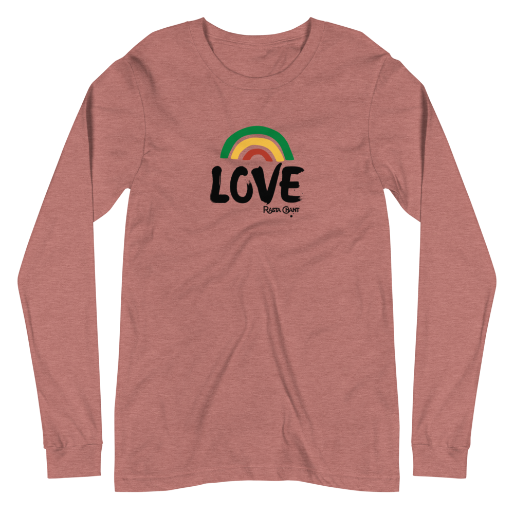 Rasta Chant Love Long Sleeve Unisex T-Shirt - 10Y