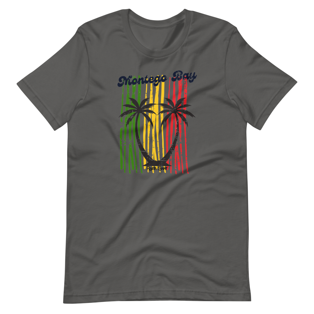 Rasta Chant Montego Bay Jamaica Palm Trees Short-Sleeve Unisex T-Shirt - 10Y