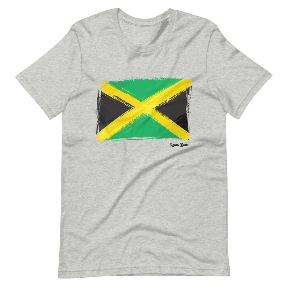 Rasta Chant Jamaican Flag Short-Sleeve Unisex T-Shirt - 10Y