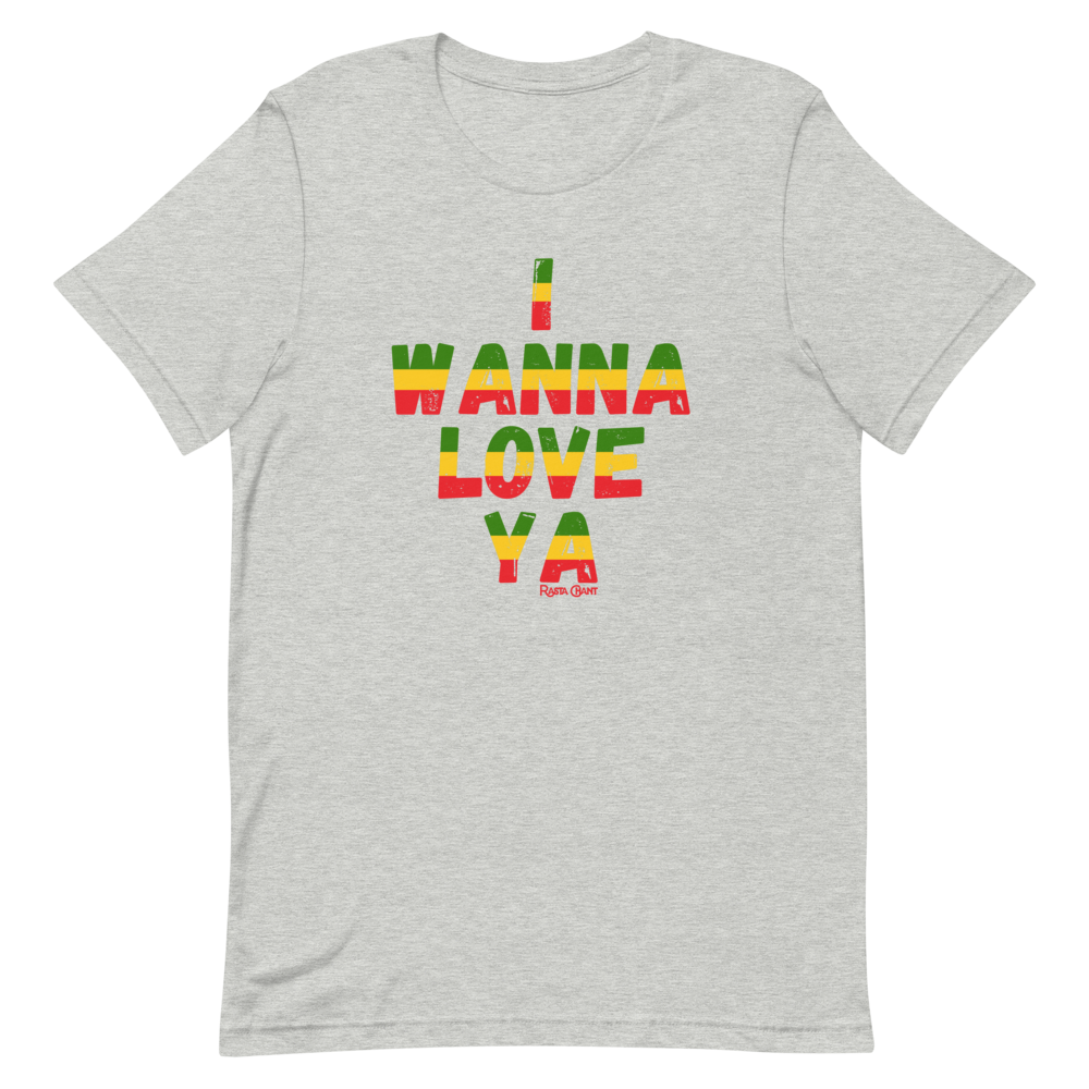 Rasta Chant I Wanna Love Ya Short-Sleeve Unisex T-Shirt - 10Y