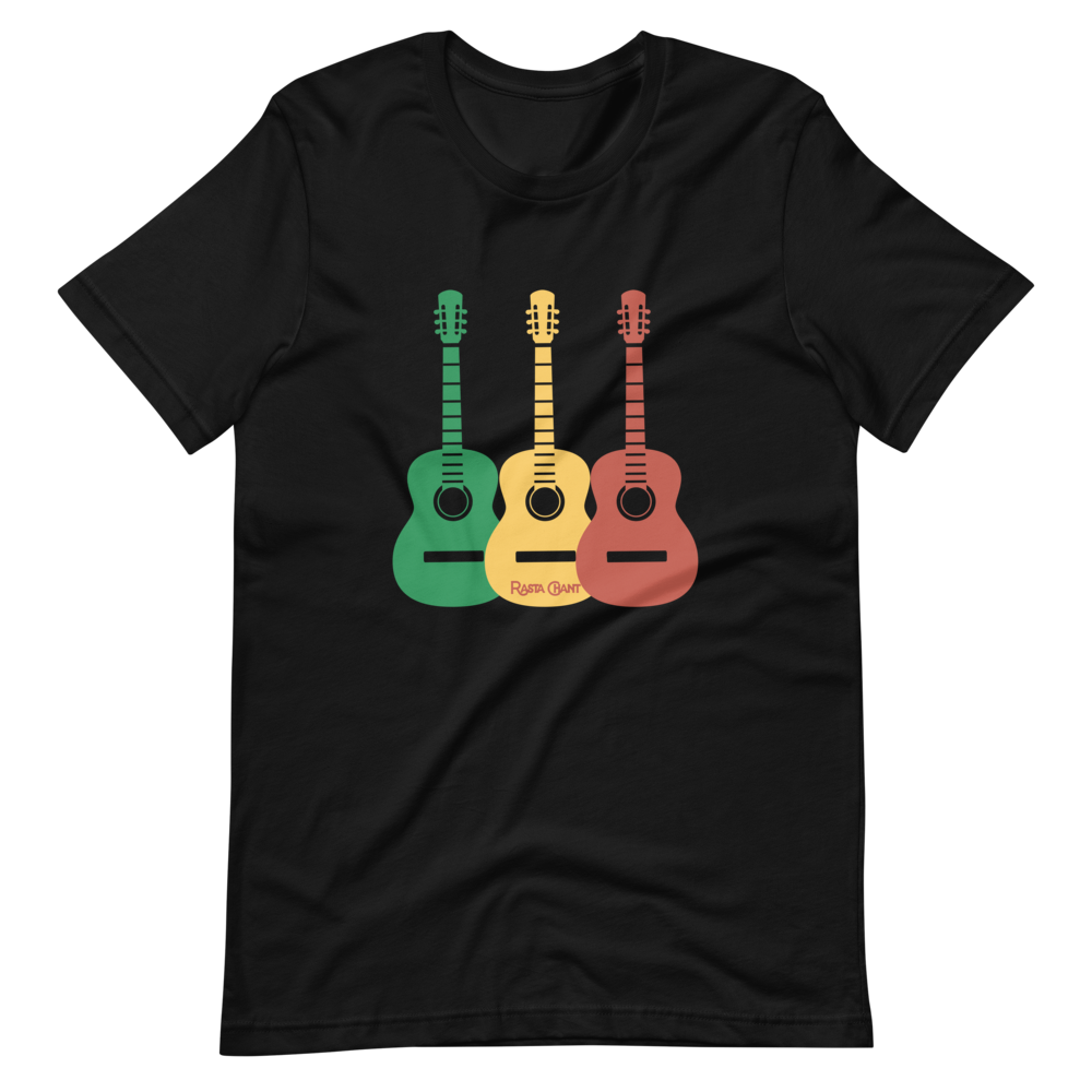 Rasta Chant Three Guitars Short-Sleeve Unisex T-Shirt