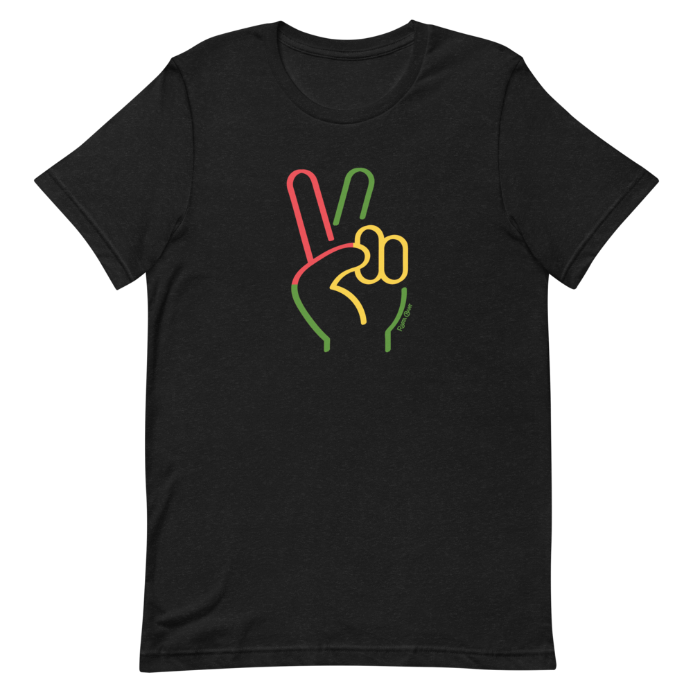 Rasta Chant Peace Sign Short-Sleeve Unisex T-Shirt - 10Y