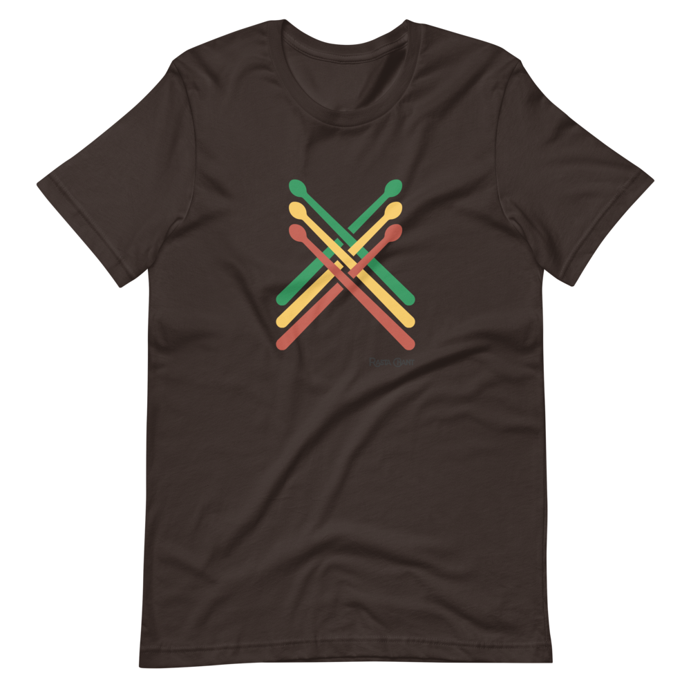 Rasta Chant Three Drumsticks Short-Sleeve Unisex T-Shirt - 10Y