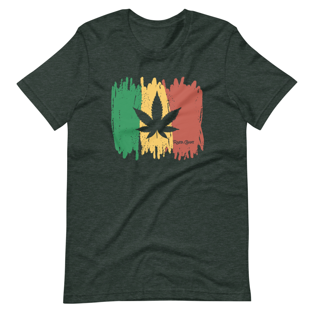 Rasta Chant Weed Cannabis Marijuana Ganja Leaf Short-Sleeve Unisex T-Shirt - 11Y