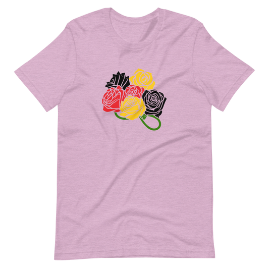Rasta Chant Floral Roses Short-Sleeve Unisex T-Shirt - 10Y