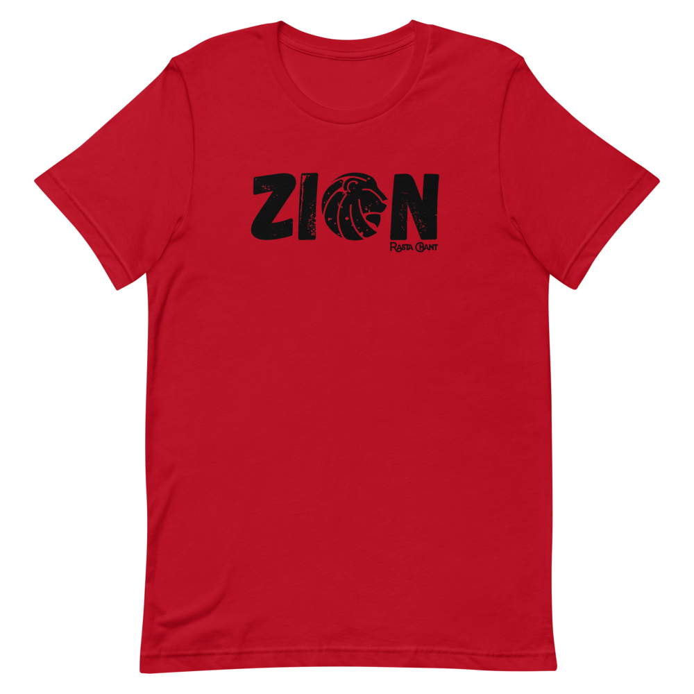 Rasta Chant Zion Lion Short-Sleeve Unisex T-Shirt - 12Y