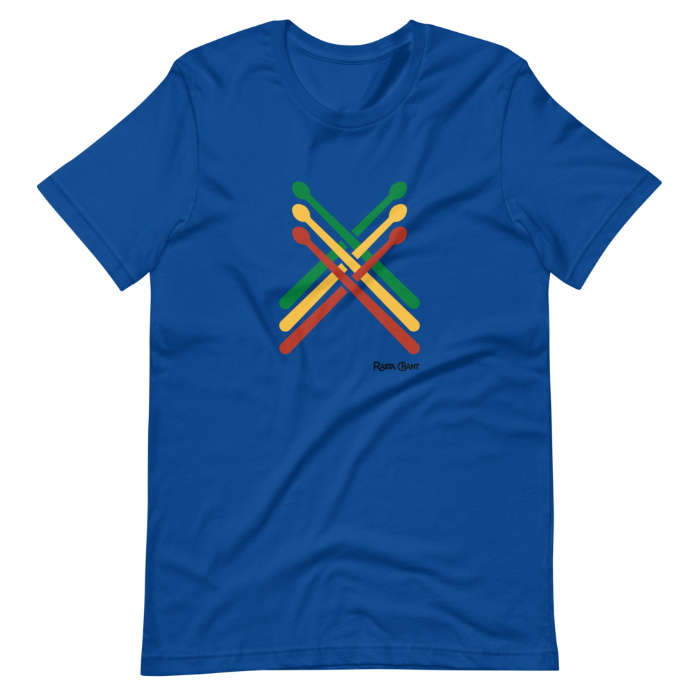 Rasta Chant Three Drumsticks Short-Sleeve Unisex T-Shirt - 10Y
