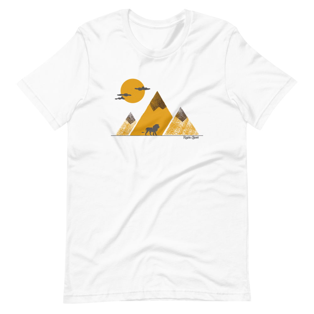 Rasta Chant Mountain Lion Short-Sleeve Unisex T-Shirt