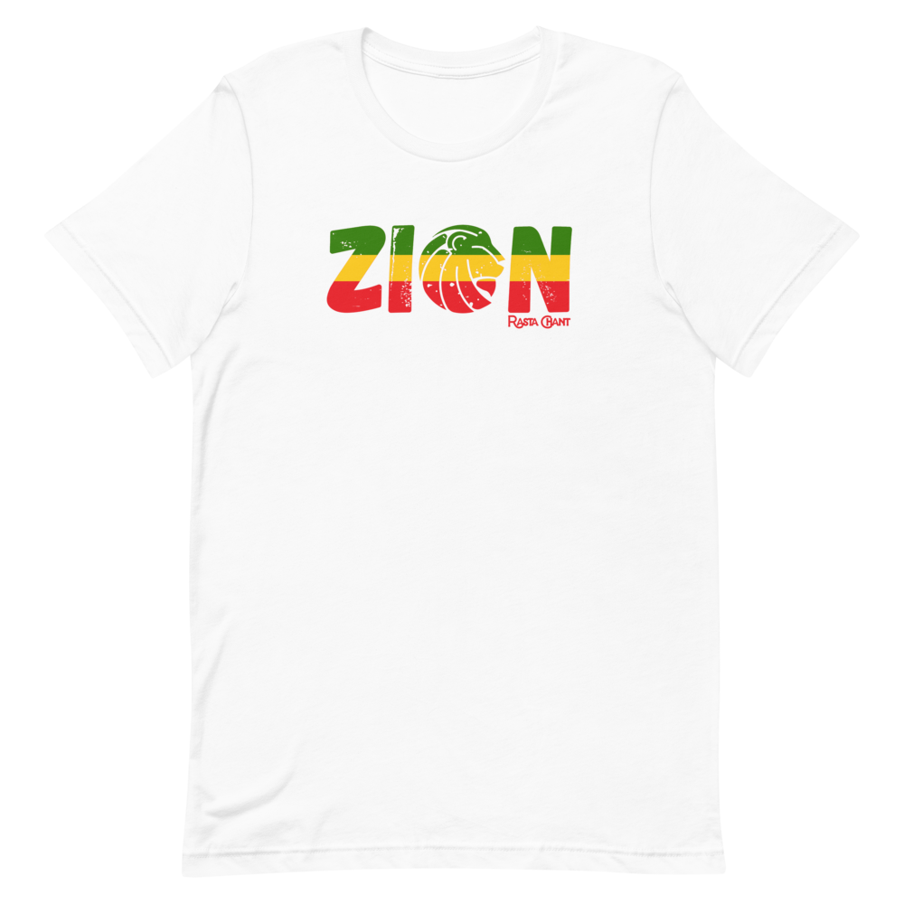 Rasta Chant Zion Lion Short-Sleeve Unisex T-Shirt - 10Y