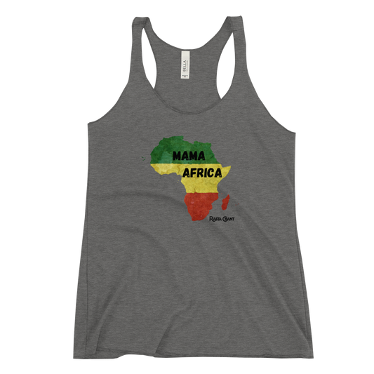 Rasta Chant Mama Africa Women's Racerback Tank Top - 10Y